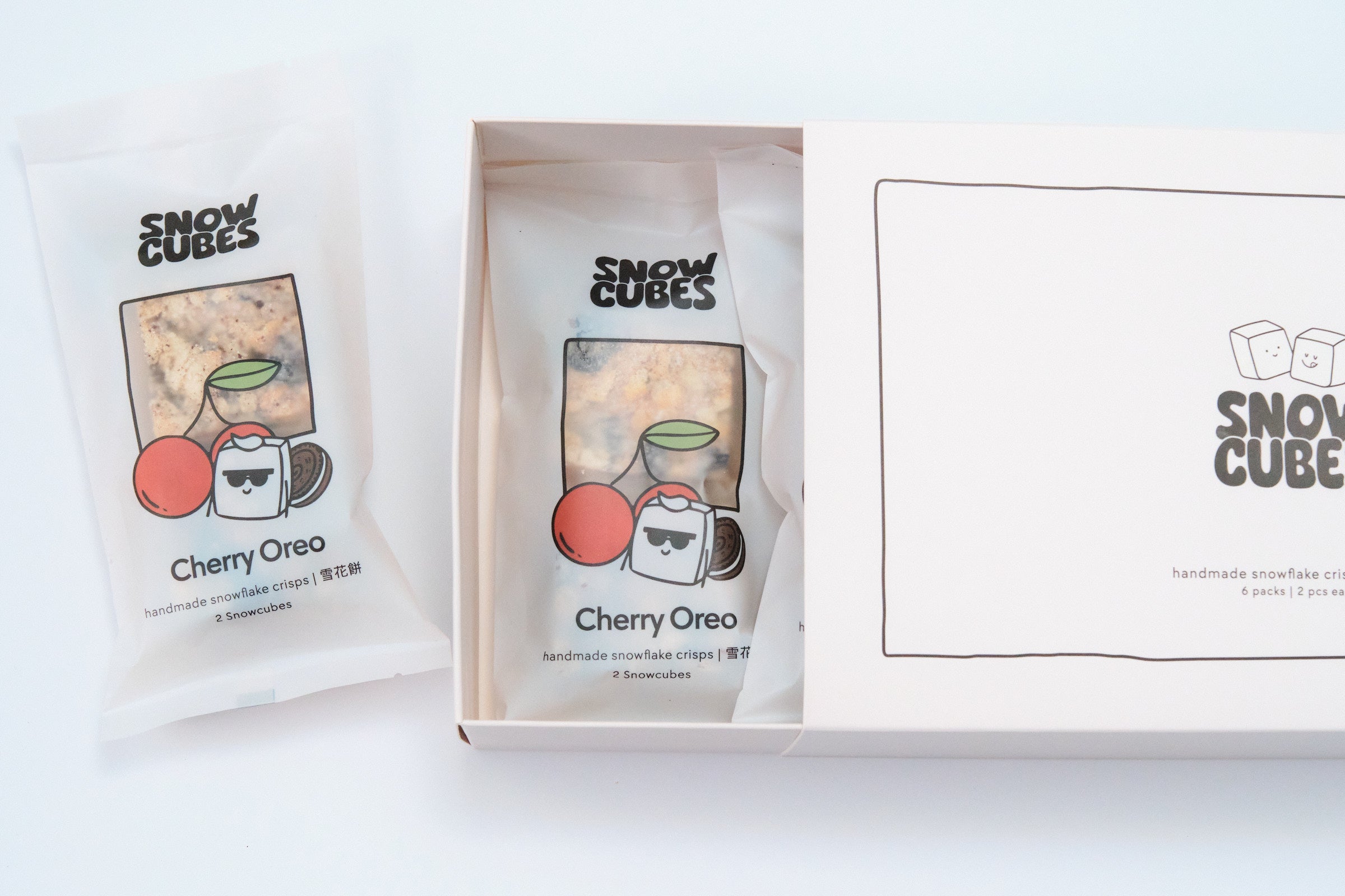 樱桃 Oreo Snowcubes——手工台湾雪花酥，含酸甜樱桃和 Oreo 饼干碎，两袋盒装
